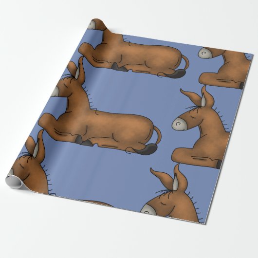 Donkey Wrapping Paper Geschenkpapier (Ungerollt)