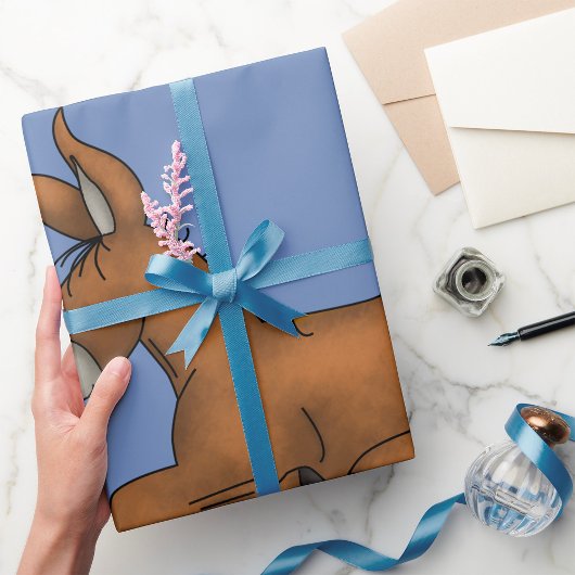Donkey Wrapping Paper Geschenkpapier