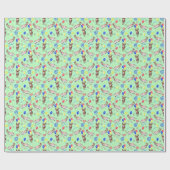 Donkey Wrapping Paper in Green Geschenkpapier (Flach)