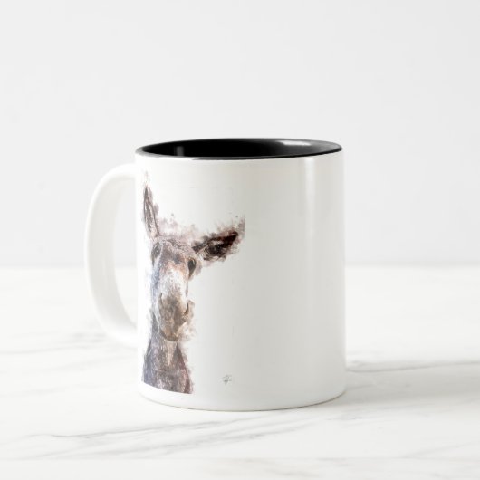 Donkey Zweifarbige Tasse (Vorderseite Links)