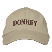 DONKEYS BESTICKTE BASEBALLKAPPE (Vorderseite)