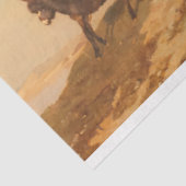 Donkeys in Südfrankreich (von Eugène Burnand) Seidenpapier (Ausschnitt)