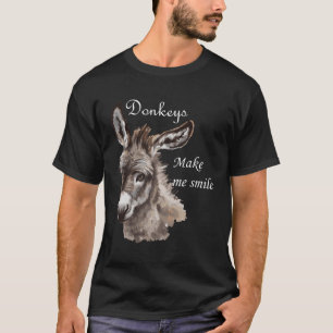 Donkeys machen mich lächeln Miniatur Donkey Mini D T-Shirt