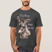Donkeys machen mich Niedlich lächeln Miniatur Donk T-Shirt (Vorderseite)
