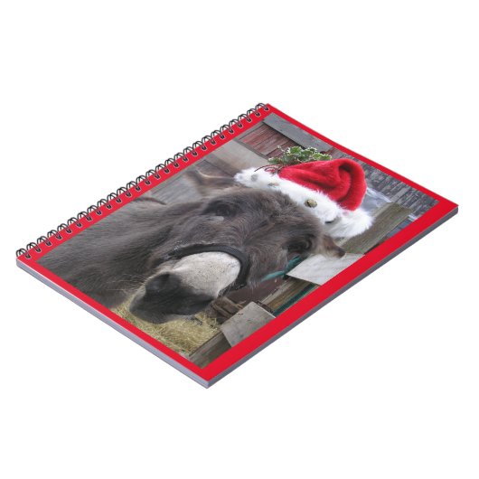 "Donkeys Make Great Santas" Notizblock (Linke Seite)