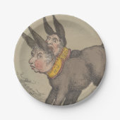 Donkeys - Rundpapier-Teller Pappteller (Vorderseite)