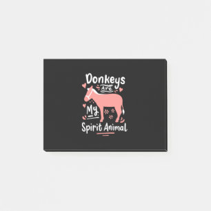 Donkeys sind meine Geistertiere Post-it Klebezettel