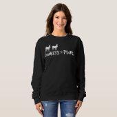 Donkeys-Tierfutter Sweatshirt (Vorne ganz)