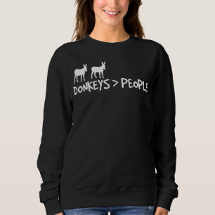 Donkeys-Tierfutter Sweatshirt