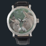 Donkeys Uhr<br><div class="desc">Sehen Sie mit dem Foto der Esel von New Forest Pics</div>