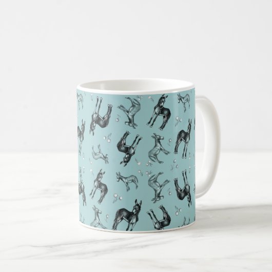 Donkeys und Lüster Kaffeetasse (VorderseiteRechts)