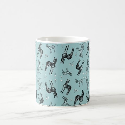 Donkeys und Lüster Kaffeetasse (Mittel)
