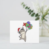 Donkeys WeihnachtsDonkeys Wintertiere Postkarte (Stehend Vorderseite)