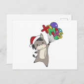 Donkeys WeihnachtsDonkeys Wintertiere Postkarte (Vorne/Hinten)