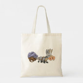 Donkies Pulling A Cart Tote Bag Tragetasche (Rückseite)