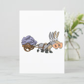 Donkies ziehen ein Herz Einladung