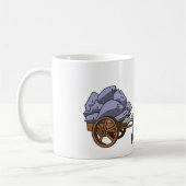 Donkies ziehen ein Herz Kaffeetasse (Links)