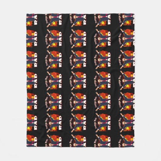 Donlad Trump Funny Orange Man Krass Trump Unterstü Fleecedecke (Vorderseite)