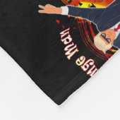 Donlad Trump Funny Orange Man Krass Trump Unterstü Fleecedecke (Ecke)