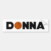 Donna Basketball Autoaufkleber (Vorne)
