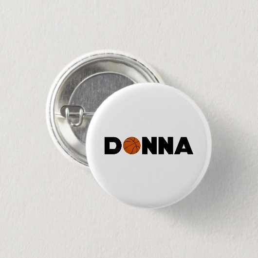 Donna Basketball Button (Vorne & Hinten)