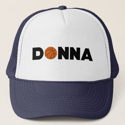 Donna Basketball Trucker Hat Truckerkappe (Vorderseite)