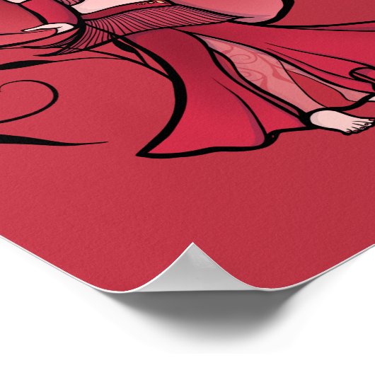 Donna Belly Dancer Poster (Ecke)
