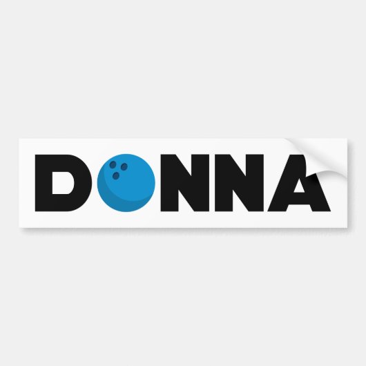 Donna Bowling Autoaufkleber (Vorne)