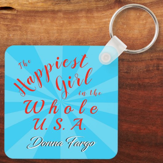 Donna Fargo 2-seitige Country Music Schlüsselanhän Schlüsselanhänger (Rückseite)