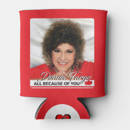 DONNA FARGO CAN COOLER, zwei Größen, rot Dosenkühler