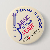 DONNA FARGO FAN-TASTE, Button-Pinback-Taste Button (Vorderseite)