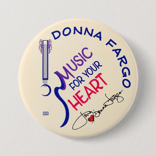 DONNA FARGO FAN-TASTE, Button-Pinback-Taste Button (Vorderseite)