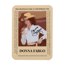 DONNA FARGO Flexible Foto Magnet, 3"x4" Magnet