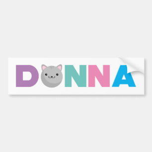 Donna Gray oder Ginger Cat Autoaufkleber