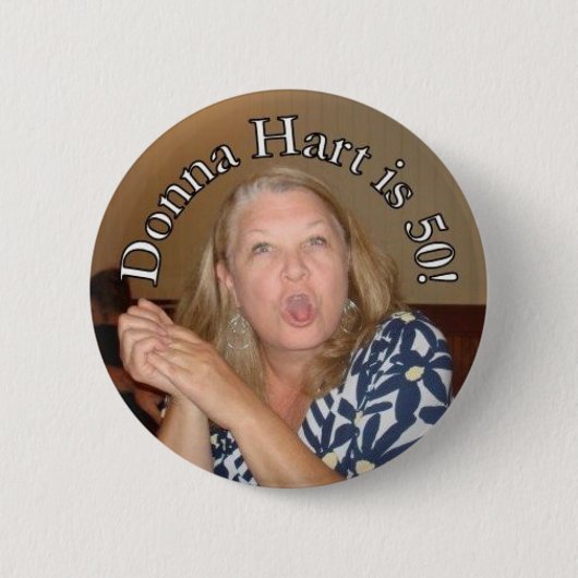 Donna-Hirschs 50 Button (Vorderseite)