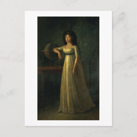 Donna Joaquina Tellez-Giron, Tochter des Herzog Postkarte (Vorderseite)