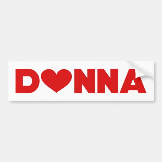 Donna Liebe Autoaufkleber (Vorne)
