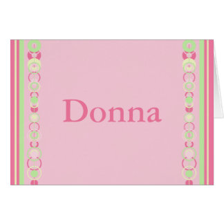 Donna Modern Circles Name Card - 369