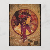Donna Orechini mit rotem Haar Postkarte (Vorderseite)