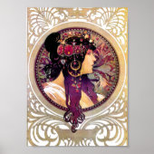 Donna Orechini von Alphonse Mucha Poster (Vorne)