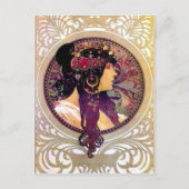 Donna Orechini von Alphonse Mucha Postkarte (Vorderseite)