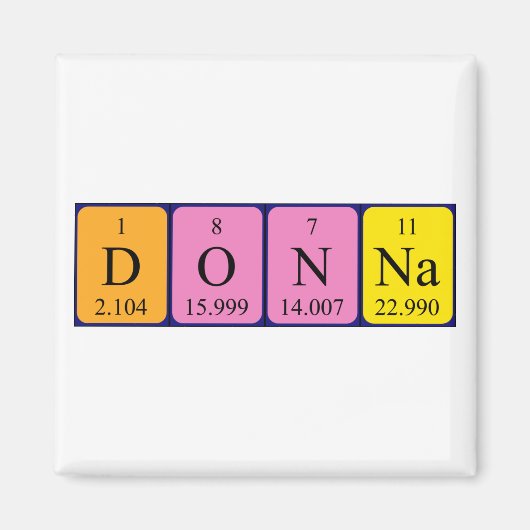 Donna-Periodenmagnetmagnet Magnet (Vorne)