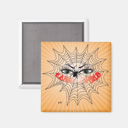 Donna ragno / Magnet (Vorderseite/Rückseite)