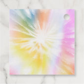 DONNA Retro Schriftart Gefärbte Krawatte Pool Part Geschenkanhänger (Rückseite)