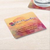 Donna Rose Square Paper Untersetzer (angewinkelt)