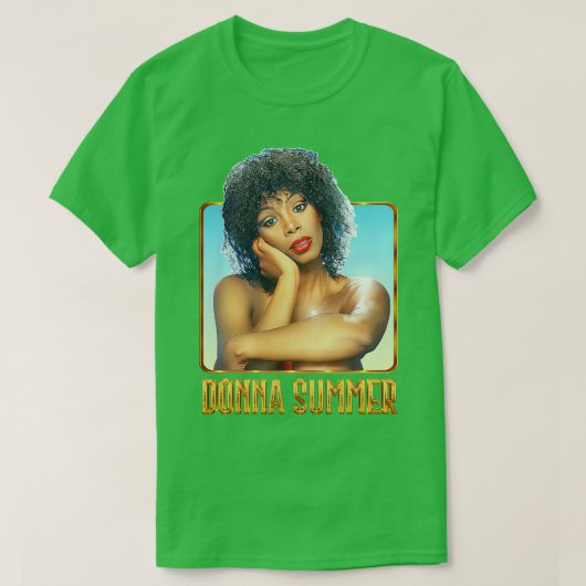 Donna Summer Retro 70er Fan Kunst und Kultur T-Shirt (Design vorne)