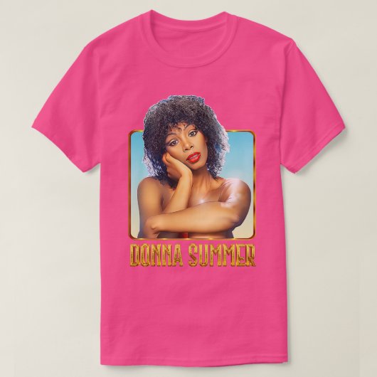 Donna Summer Retro 70er Fan Kunst und Kultur T-Shirt (Design vorne)