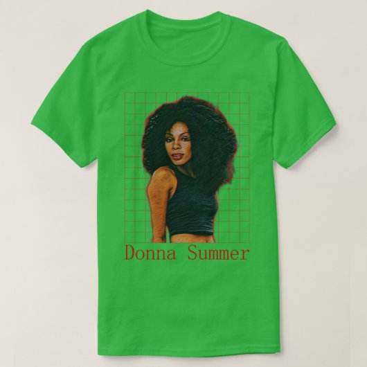 Donna Summer Retro Lüfterdesign T-Shirt (Design vorne)