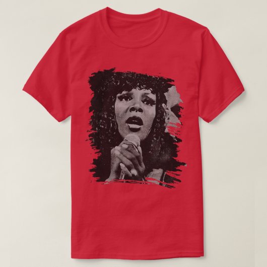 Donna Summer Retro Poster T-Shirt (Design vorne)