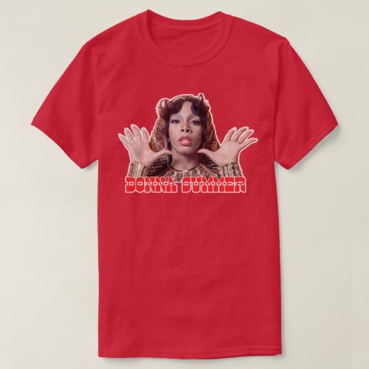 Donna Summer Retro Style Fan Design7 T-Shirt (Design vorne)